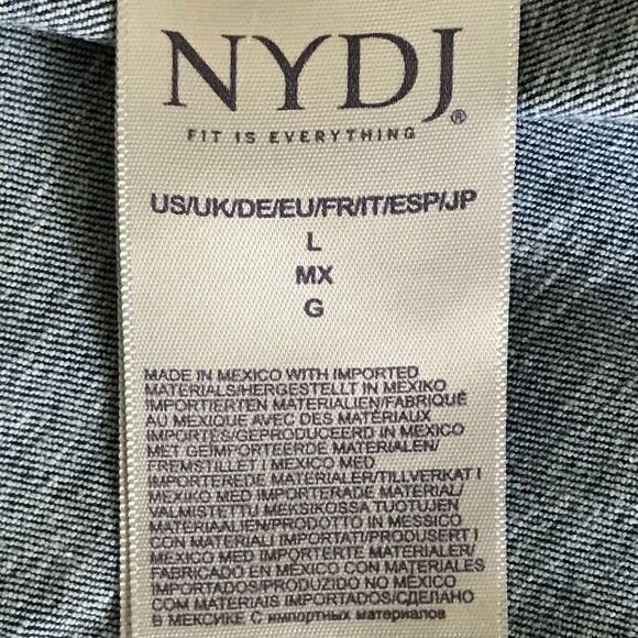 NYDJ Jeans Large Womens Straight Pull On Lift X Tuck Spanspring Denim Med Wash L - Picture 7 of 8